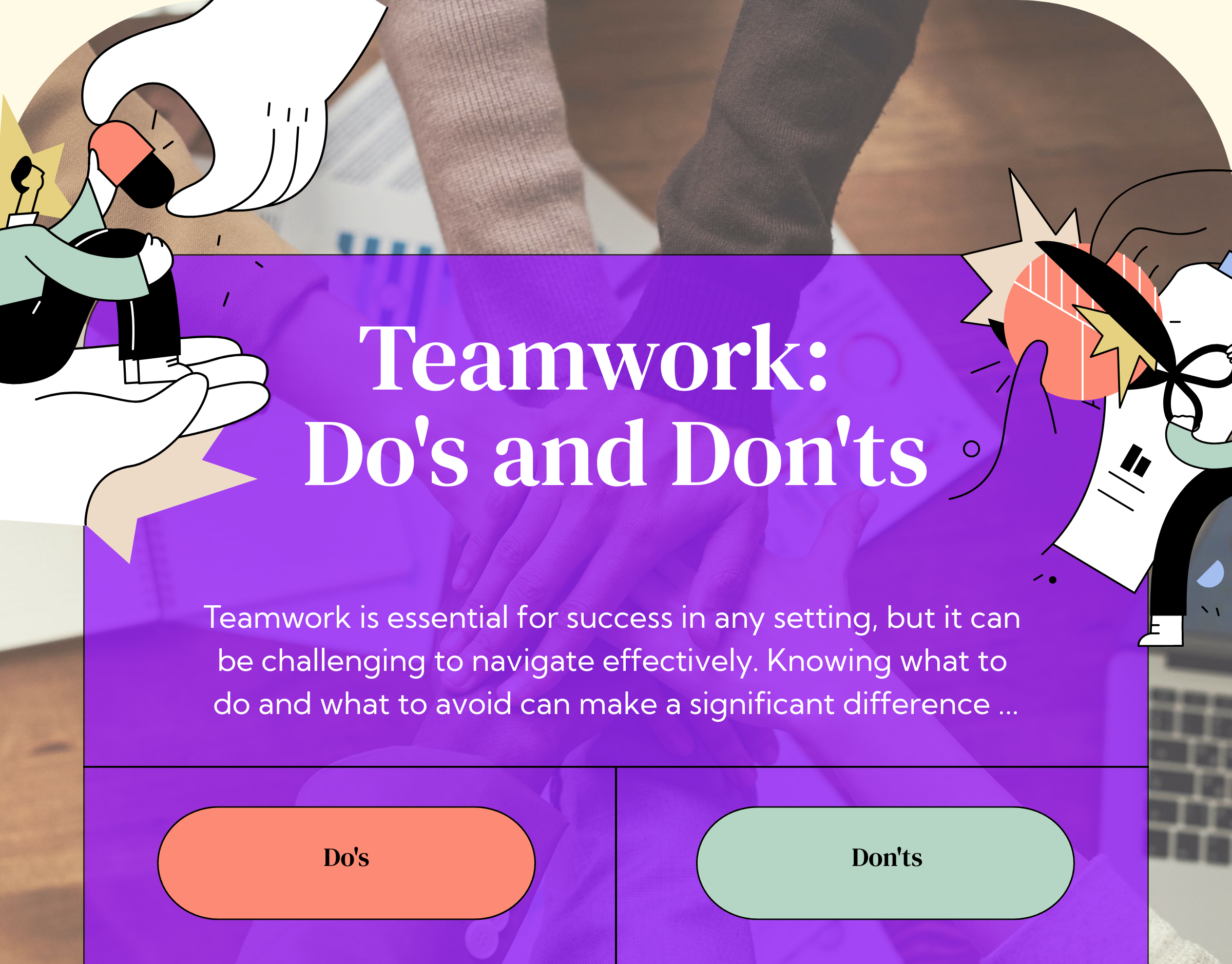 Teamwork: Do's and Don'ts Feature