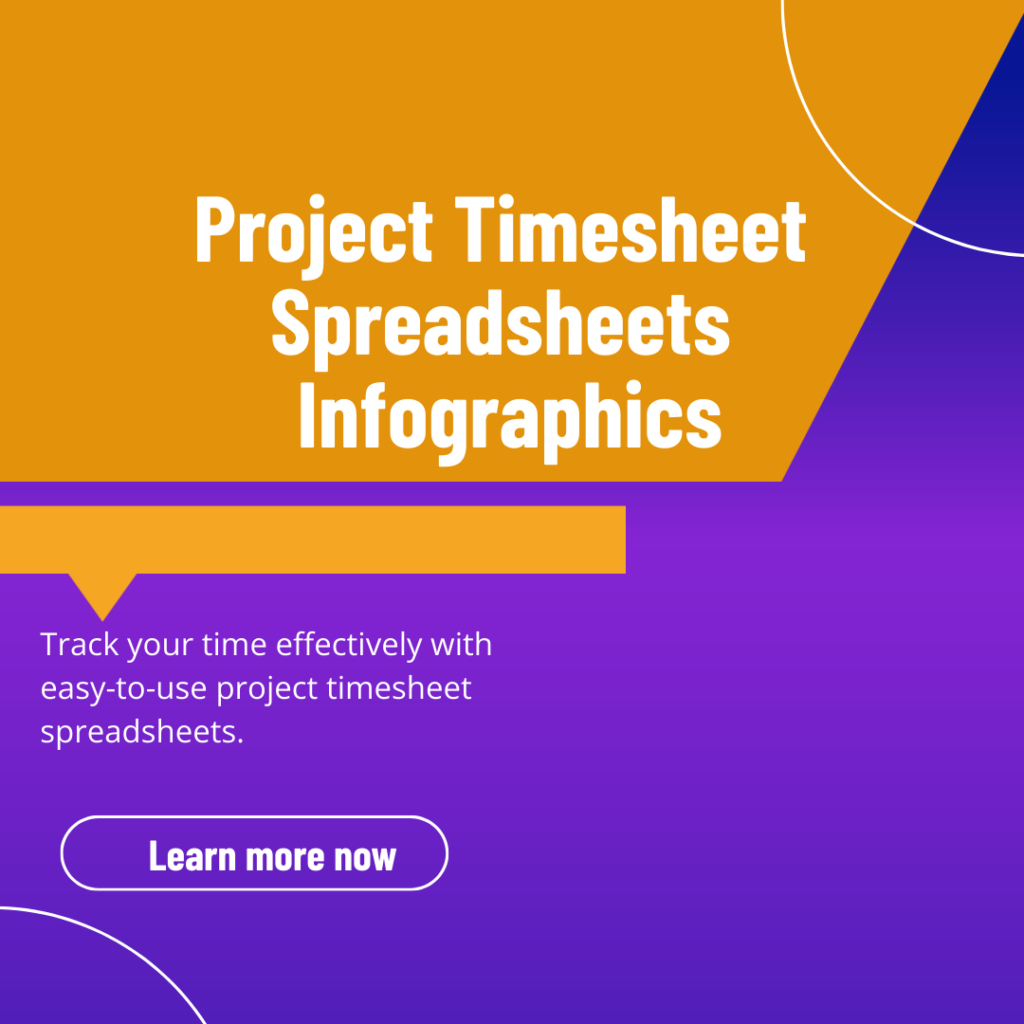 Project Timesheet Spreadsheets Infographics